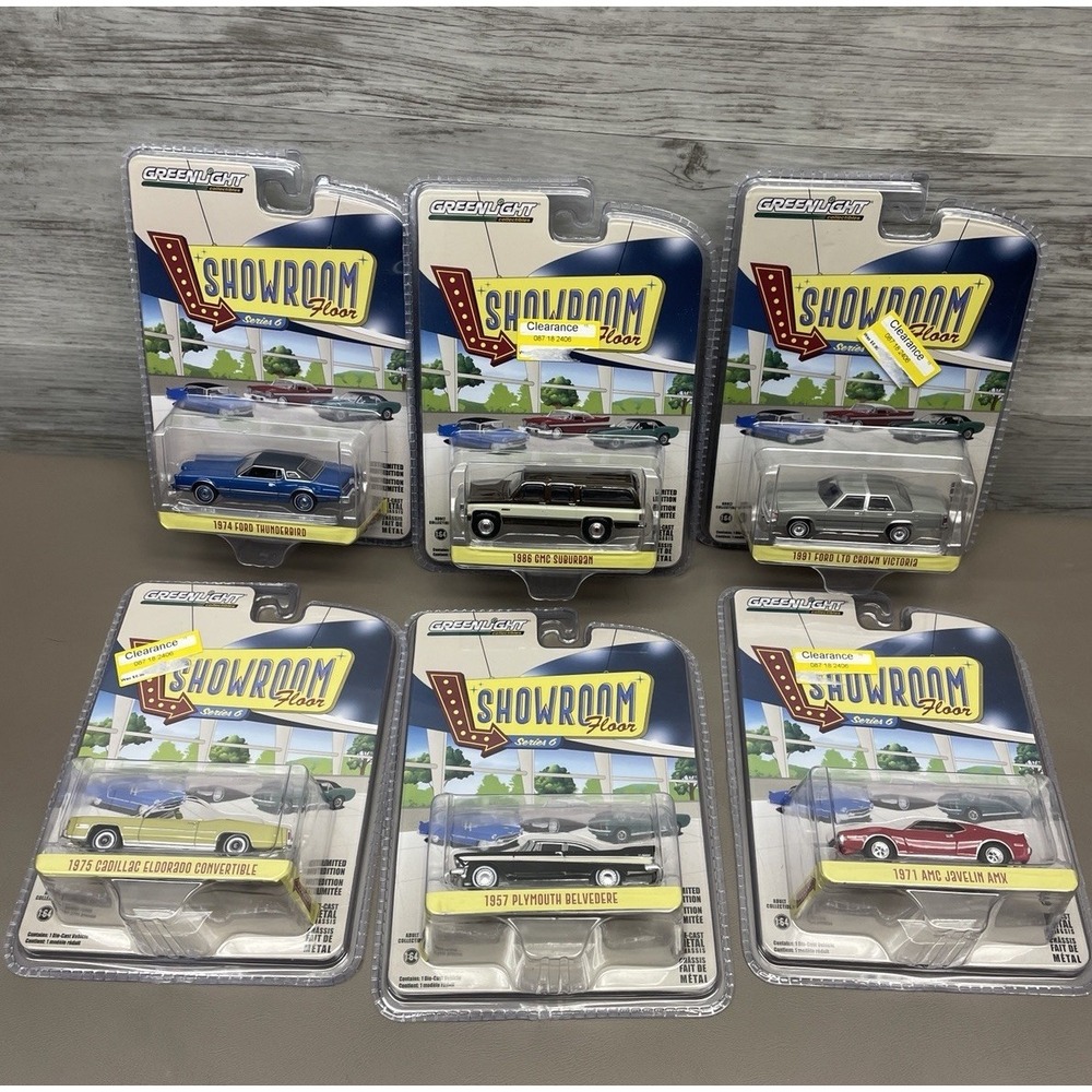 Greenlight 1:64 Cars Showroom Floor‎ Series 6 Release #68060 Complete Set